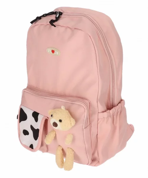 Ghiozdan FUNTASY Ursuletz Plus Roz 2fermoare 42HX28X14cm